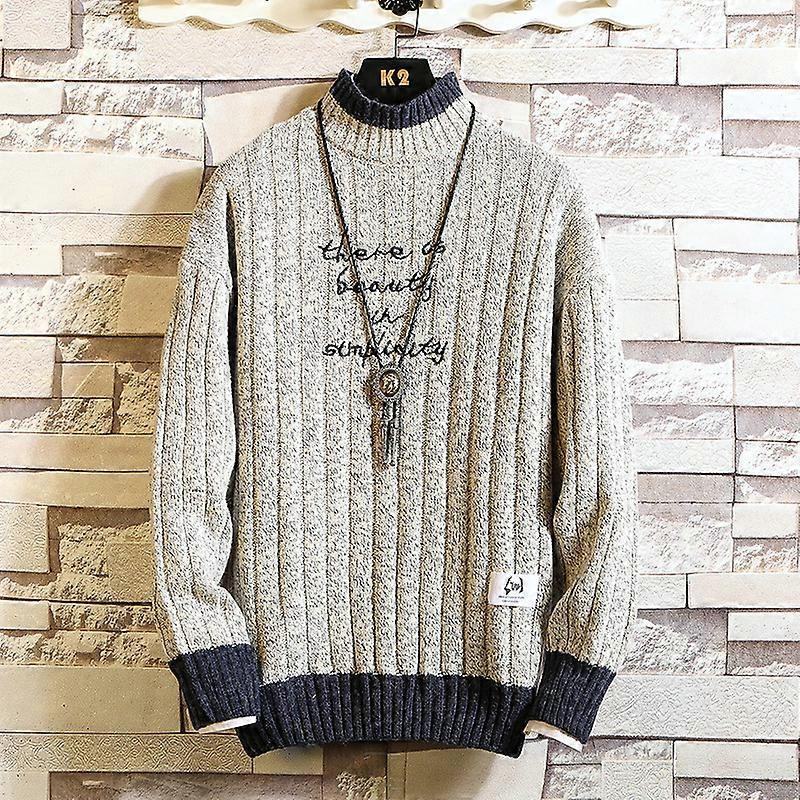 sweater New Winter Striped Turtleneck Sweater