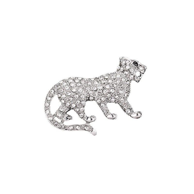Vintage Tiger Brooch Alloy Animal Design Gift For Men Women