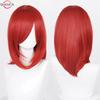 40cm Medium Basic Anime Cosplay Wig Bang Blond  Black White Red Pink Green Brown Gold Blue Heat Resistant Synthetic Hair Wigs