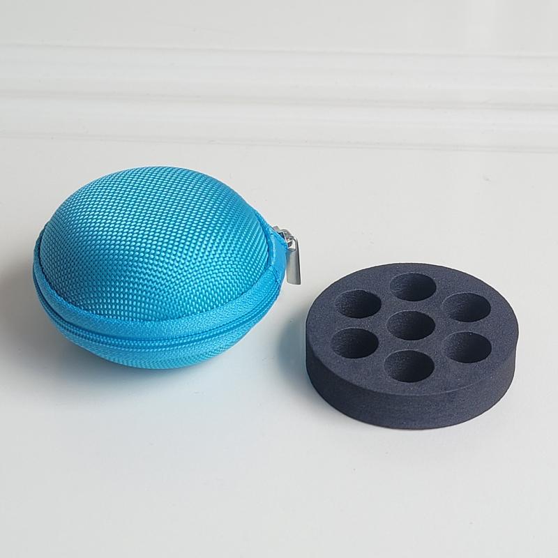 Essential Oil Box 7 Slots 2ML Essential Oil Case Perfume Oil Bag Travel Organizer Perfume Hanging Carrying Holder Storage Bag