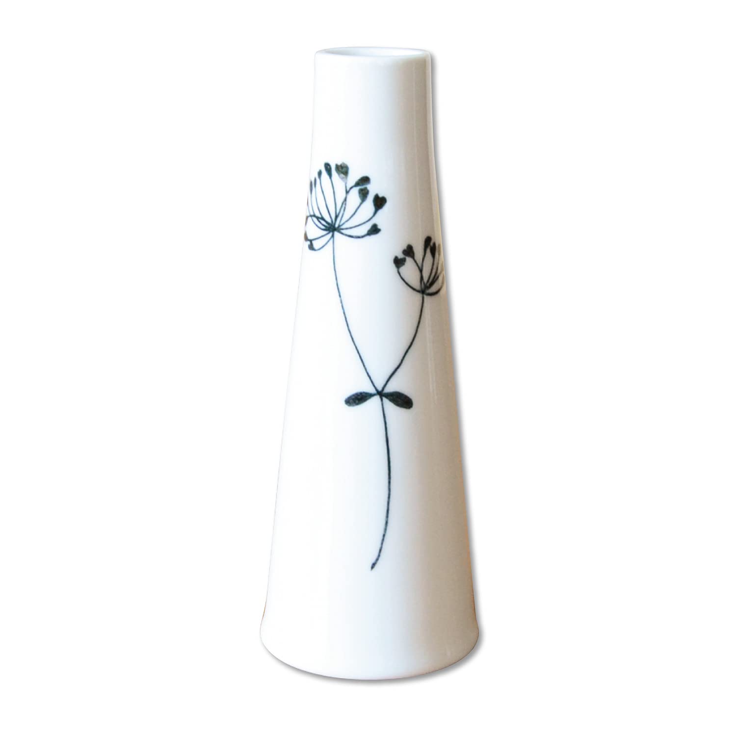 

Stylish Mini Ceramic Flower Arita Height Vase, Ware, Oregano, 15.3cm белый