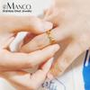 eManco 3MM Gold-Plated Stainless Steel Fashion Ring for Women