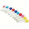 50 Pcs Diaper Pins Stainless Steel Plastic Head Baby Safety Pins Versatile Use for Crafts Laundry Jewelry Making Large