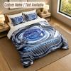 3Pcs Bedding Set Custom Name Text, 1 Sheet 2 Pillowcases Home Bed DecorManchester City