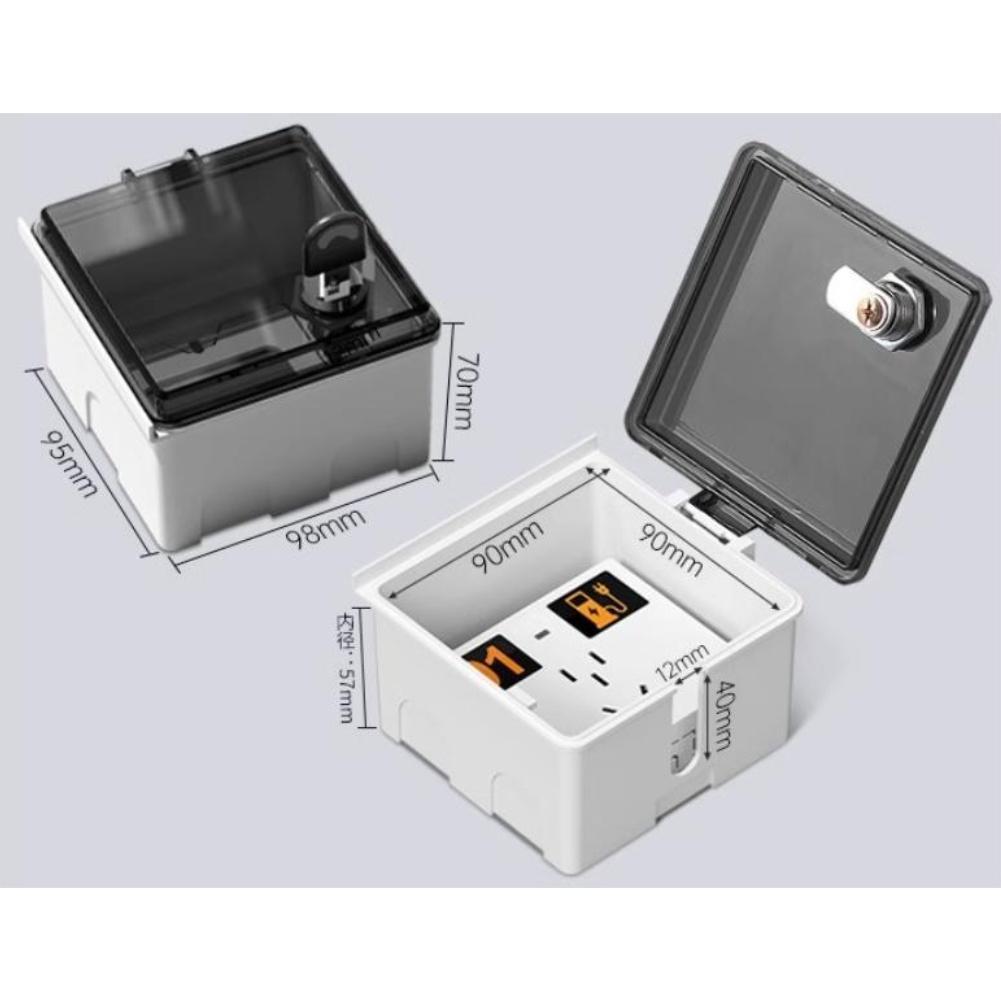 Complete Waterproof Design Outdoor Socket Box Waterproof Charging Socket