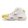 Reebok Question Mid Yellow Toe Lakers Championship Sneakers Unisex Basketball Shoes White FX4278(S-BOX)