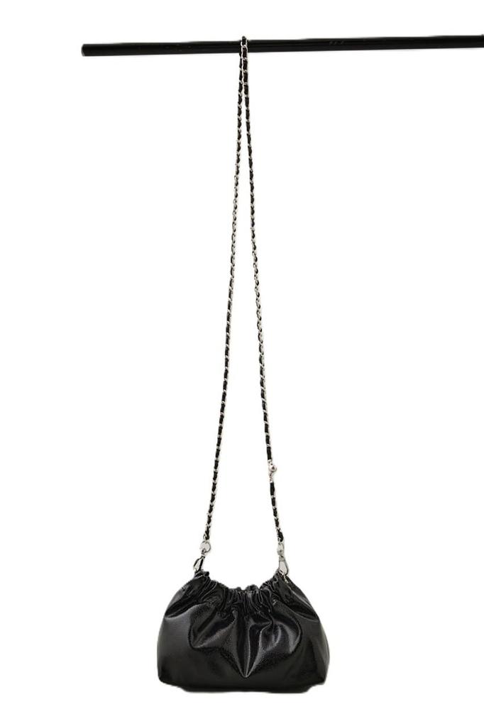 AZUL by Moussy Women's Metal Chain Pochette Bag, 250IAC55-1331, Free Size, Black