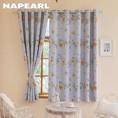 1PC NAPEARL 70-80% Blackout, Fashionable and Warm Children's Printed Short Curtains for Bedroom Living Room Home Decor