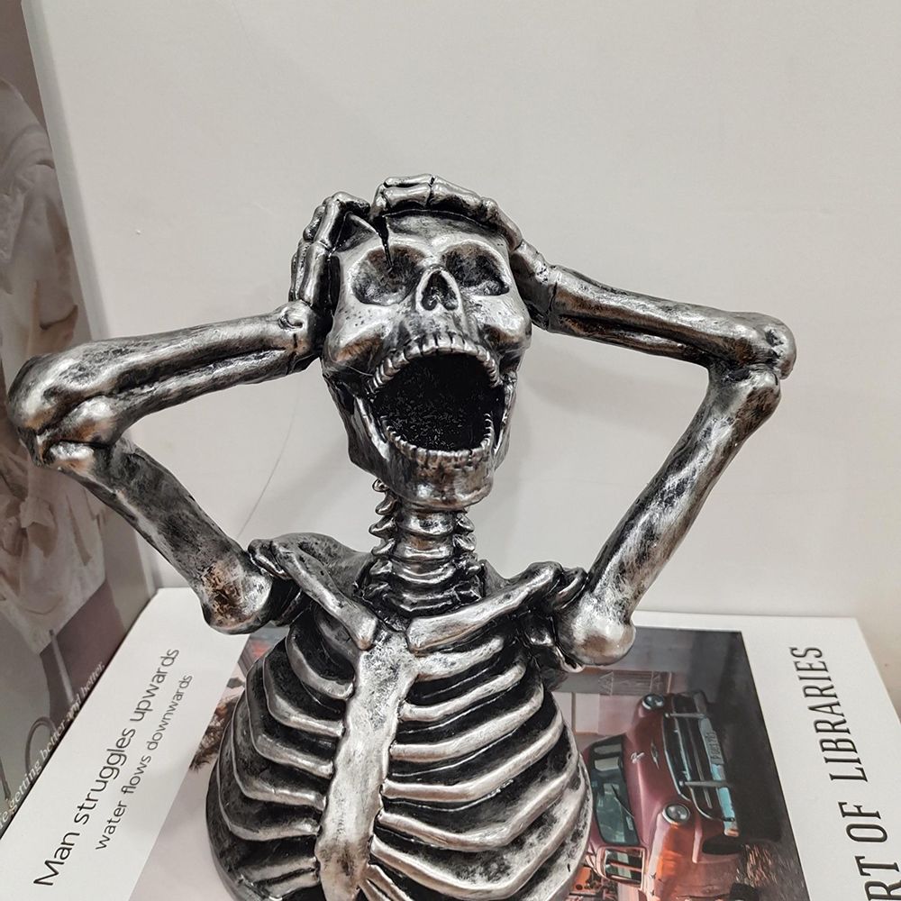 

Indoor decorations Halloween Craft Resin Crazy Skeleton Ornament Skeleton Statue