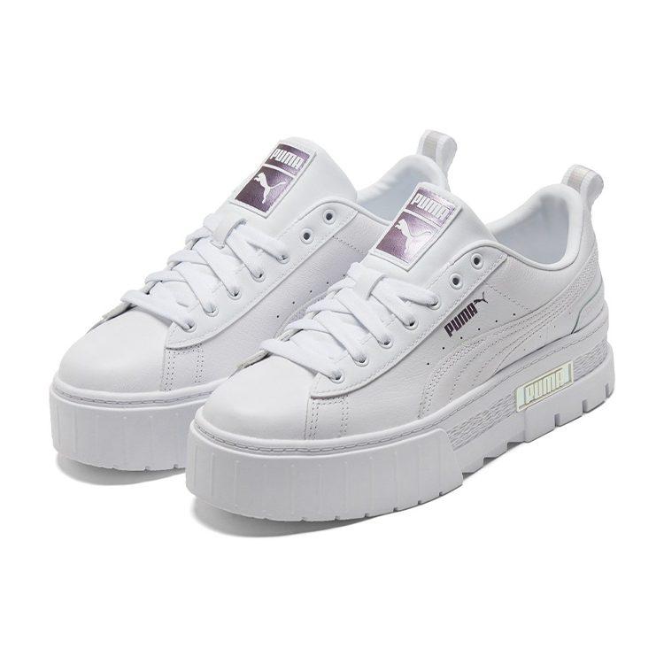 Puma Zapatillas de Skate Mayze Lth Iridescent para Mujer Blancas 387269-01