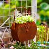 Antique Handbag, Wall Mounted Flower Box, Small Courtyard Decor Warm Healing Atmosphere, Full of Spring and Summer Atmosphere