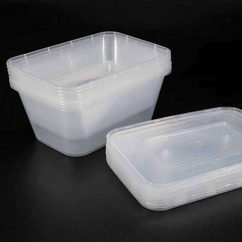 Hesdige Rectangular Disposable Takeaway Meal Boxes with Lids