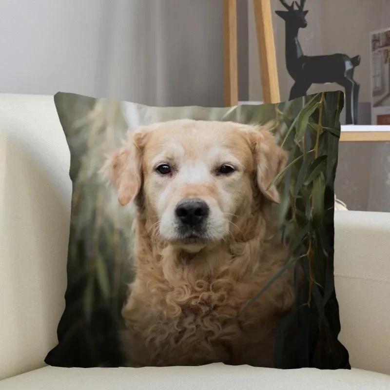 Golden Retriever Hund Kissenbezug Sofa Dekorative Kissenhülle Kissenbezug Heimdeko Großhandel