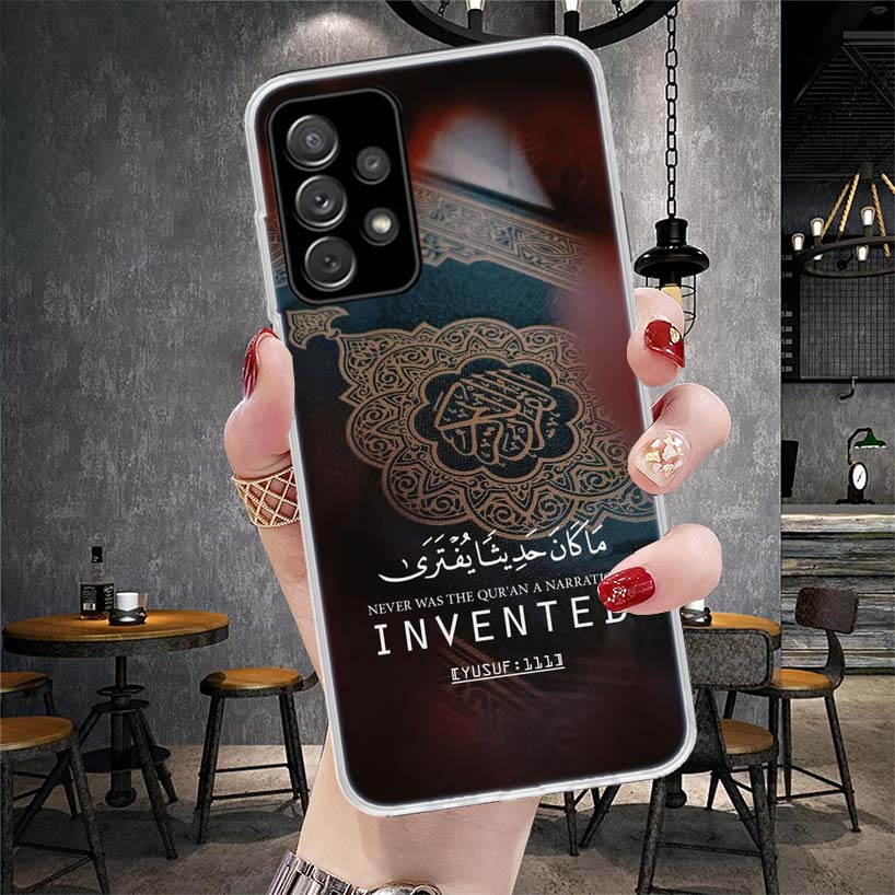 

Muslim Islam Bismillah Allah Phone Case For Samsung Galaxy A12 A22 A32 A52 A72 A02S A51 A50S A71 A70 A31 A20S Note 20 Ultra S10 Samsung A02S