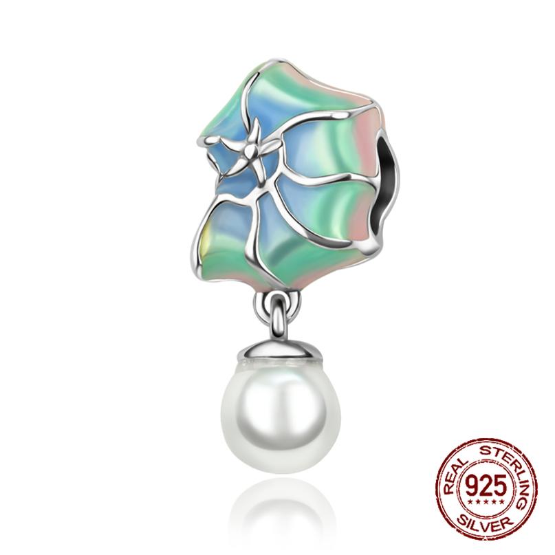 Ocean Series Diy Charms Bead Original Copper Seahorse Jellyfish Sea Lion Pendants Fit Bracelet Jewelry Gift Marking