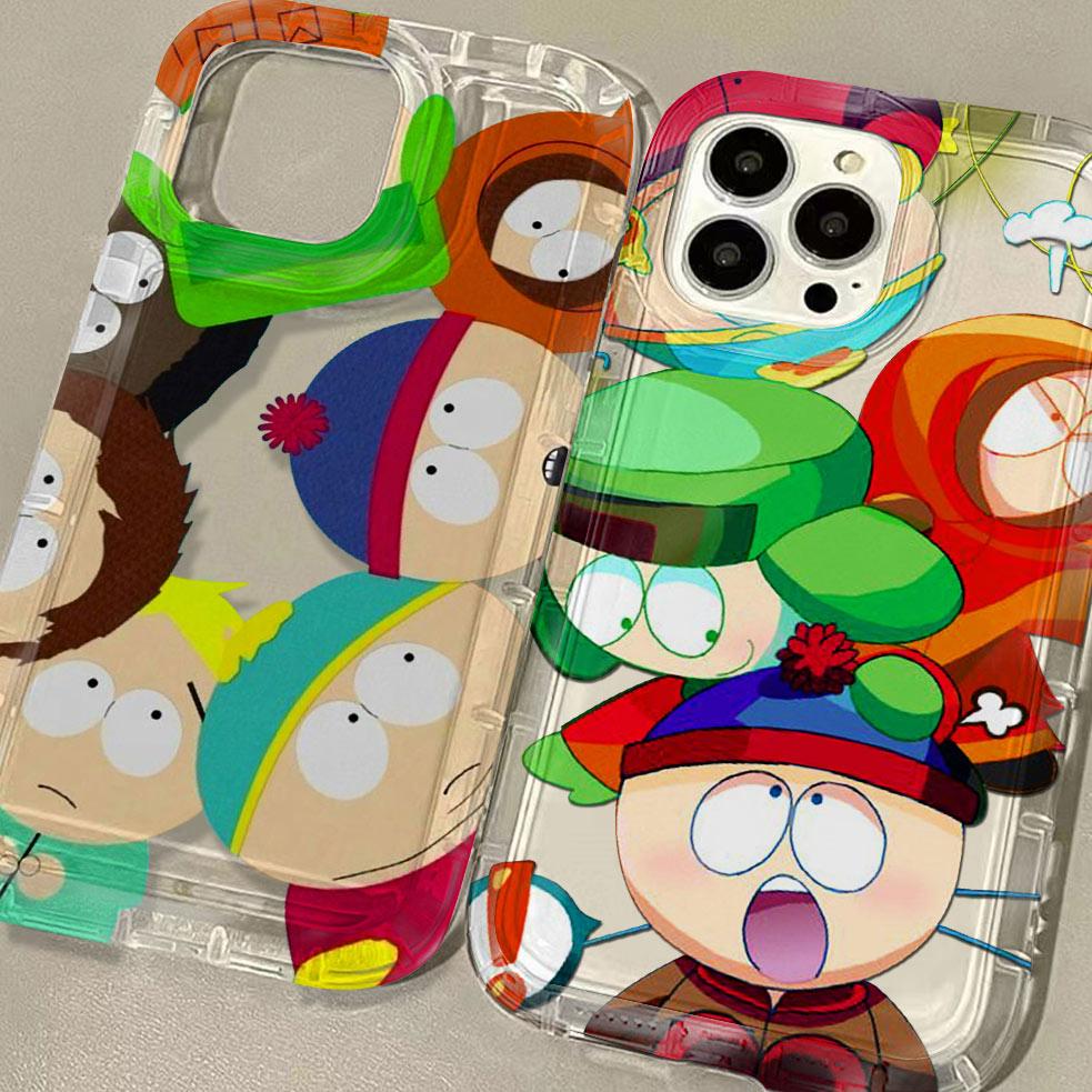 Funny Cartoon Phone Case for Xiaomi Redmi 12C 10 10C 9 9A 9C 9T K40 Note 13 12 11 Pro Plus 4G 5G S-South-Park Clear Back Cover