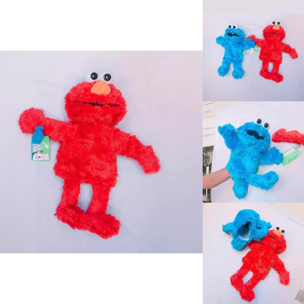 Fantoche de Mão de Pelúcia Elmo da Vila Sésamo Com Função de Gravação Para Aprendizado e Brincadeira de Crianças