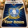 Flannel BlanketSheffield Wednesday FC Custom Name Text Personalized Soft Warm Throw Blanket Home Decor Gift