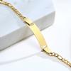 26 Initial A-Z Free Custom Name Date Bracelets Amulet Gift Jewelry, Anti Allergy Stainless Steel Chains Bracelet