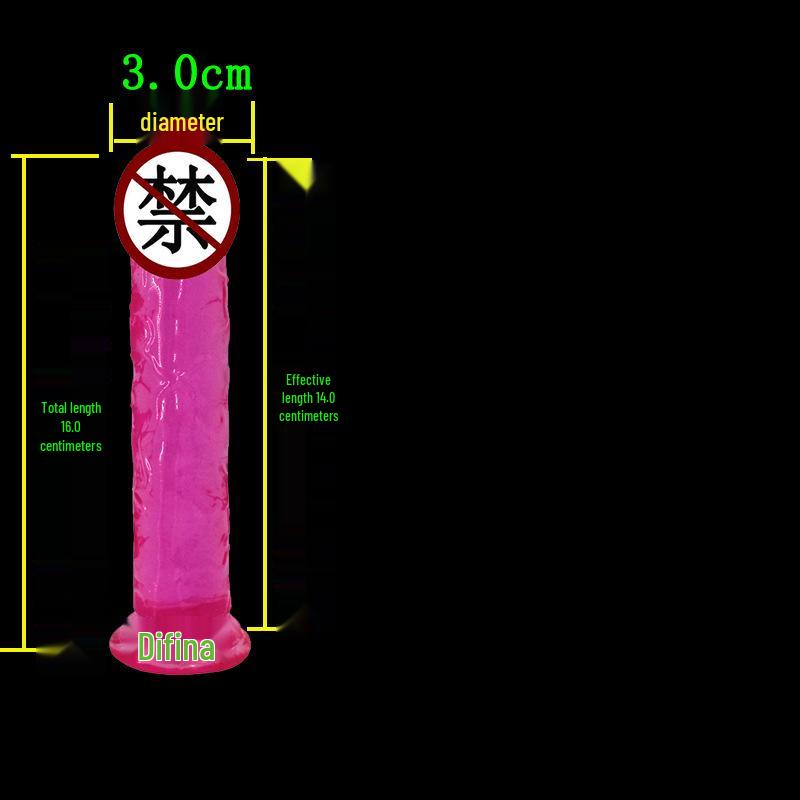 High Transparency Thick Suction Cup Dildo for Women - Flirting Adult Toy