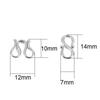10pcs PVD Never Fade Stainless Steel Necklace Clasps Hooks Strong S W Shape End End Connectors For Jewelry Making Accessories
