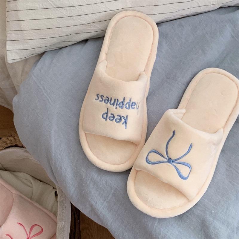 New Style of One-piece Soft Flat Women's High-end Floor Shoes and Cotton Slippers