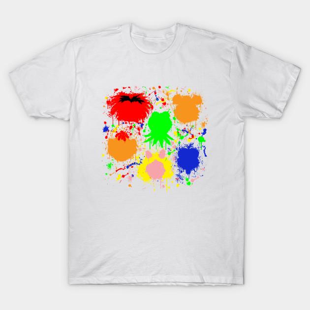 Unisex Fashion TShirt Muppet Splatter Print TShirt Plus Size S-5XL T-Shirt 100%Cotton Tops O Neck Short Sleeve Tees