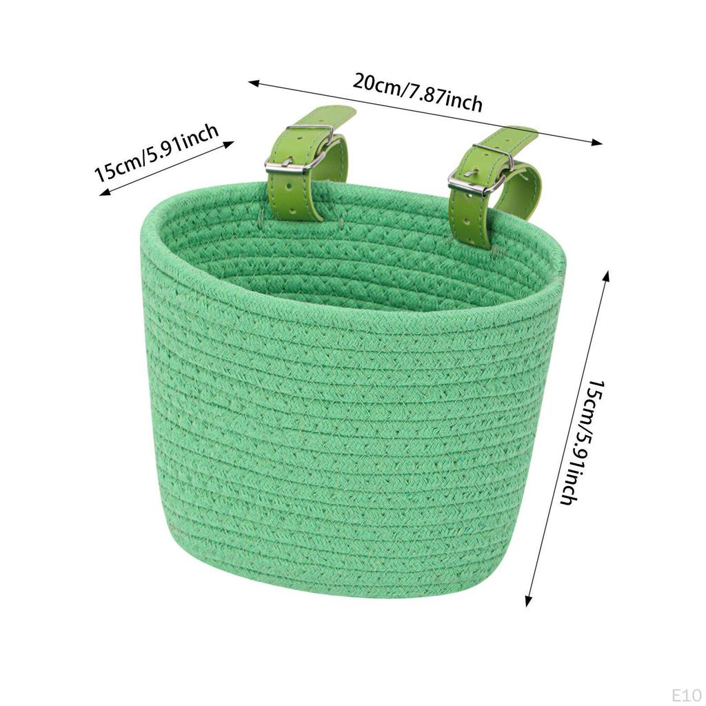 Kinderfahrradkorb Zubehör Dekoration, Gewebter Fahrradkorb vorne, für Kinder