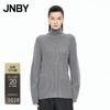 Cashmere Blend Ribbed Turtleneck Sweater