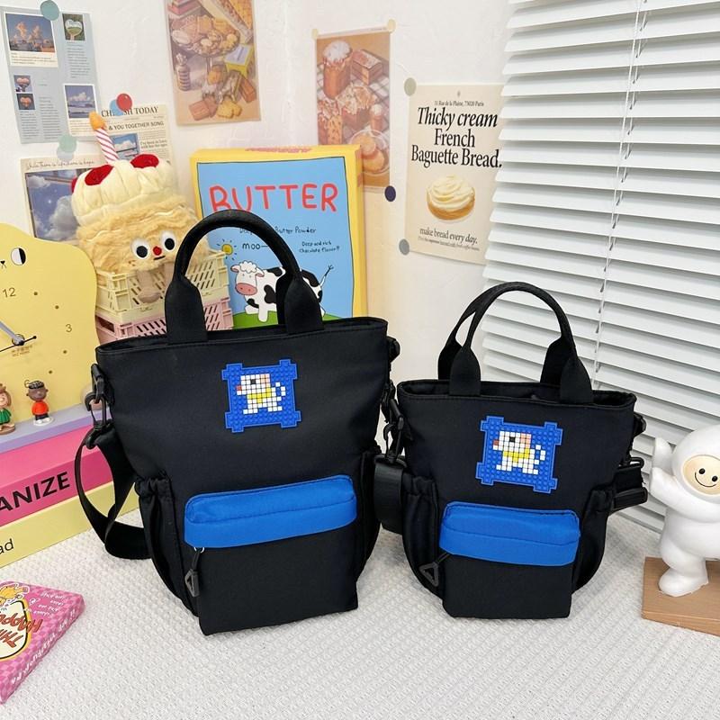 Kid Parent Color Block Crossbody Bag Nylon Breathable For Outdoor Daily Use