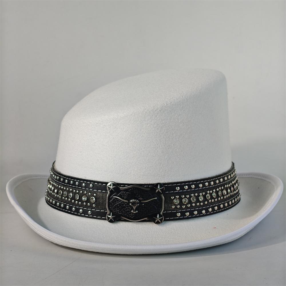Schräges Oberteil Fedora Unisex Gentleman Cosplay Derby Bowlerhut Britische Form Hut Herbst Winter Magischer Hut Federzubehör