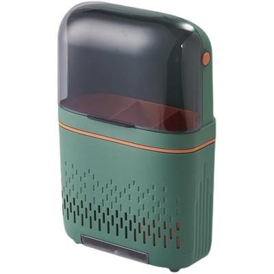 Porta Bacchette da Parete Multifunzionale Antipolvere Drenante Organizer per Utensili da Cucina con 3