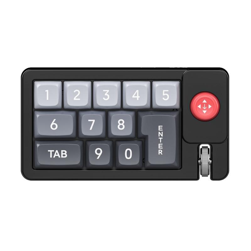K810 Corded Mechanical Gamer Keyboard Hot-Swappable with Lighting Programmable Macros Joystick Small Keypad 12Keys