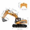 RC Excavator, Multi-Functional Construction Vehicle, 15-Channel Excavator with Alloy-Reinforced Alloy, 2.4GHz Wireless, 360/680 Degree Rotation, RC Ex
