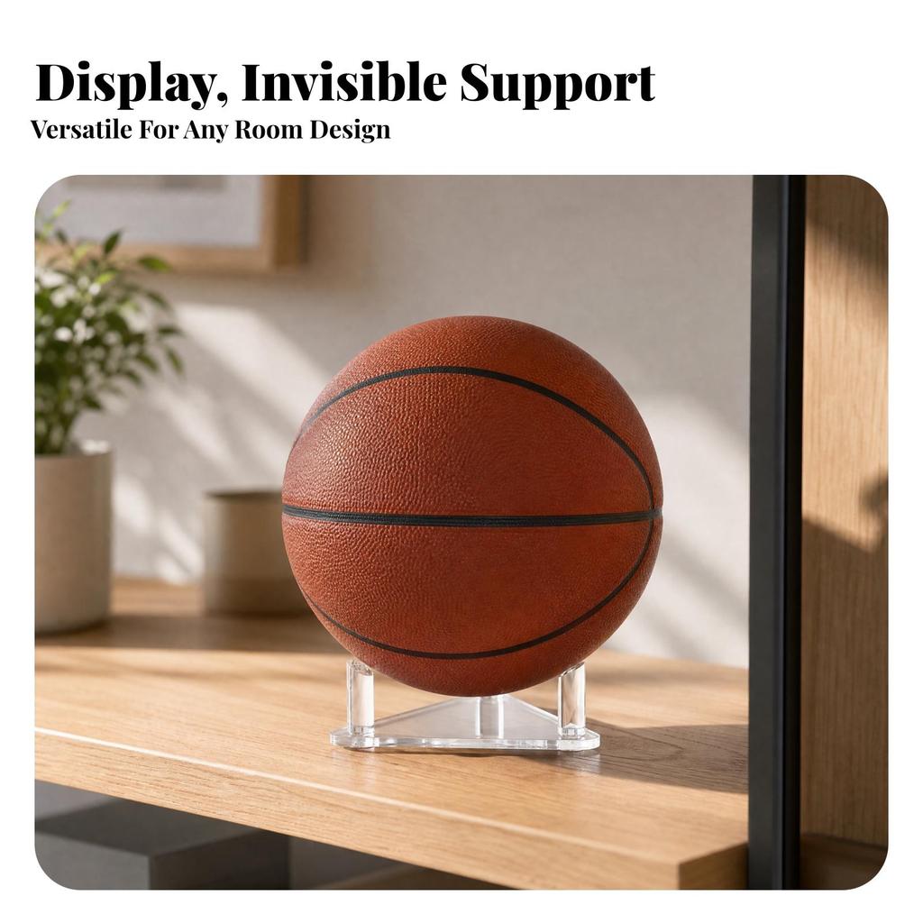 Acrylic Triangular Ball Display Stand Clear for Retail Store Owners