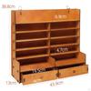 Wooden Paint Rack Wall Mount Paints Organizer Saving Space Durability Easily Install Multipurpose 6