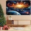 1 Piece Space Starry Sky Planet Nebula Pattern Background Cloth Traditional Party Decoration