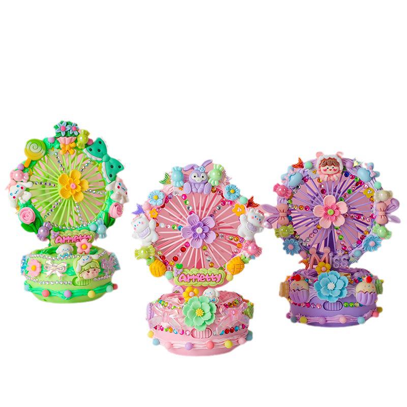 Portable Children's Fan with DIY Craft Kit - Educational Toy and Creative Glue Set