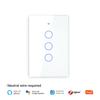 Does Not Require Neutral Wire RF 433+Wifi Wall Light Switch for Smart Living/Tuya Wireless Remote Control Switch 1/2/3/4 Sets