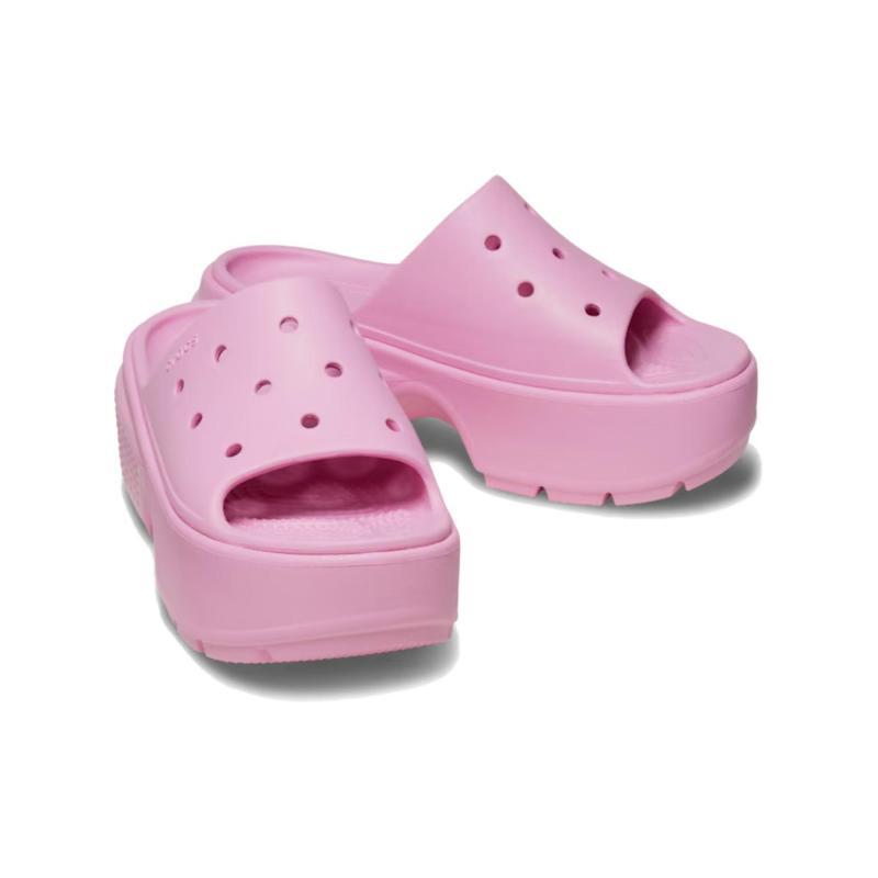 Crocs Breathable Heightened Platform Breathable Slippers Women's Pink