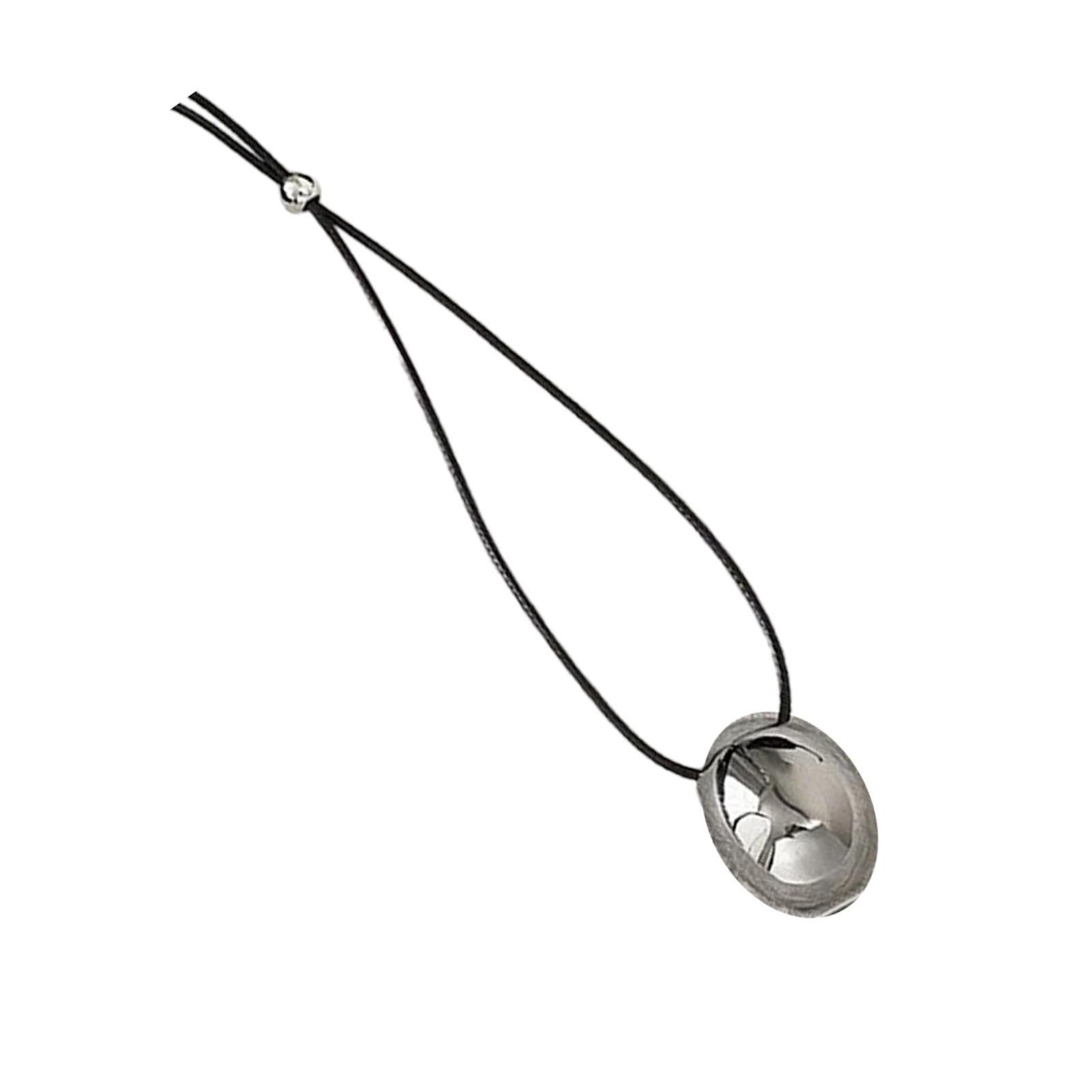 

Длинное ожерелье из вощеной веревки в стиле бохо, простое, но стильное длинное ожерелье из веревки, украшение на шею в подарок для друзей и семьи серебряный