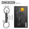KeyUnity KA15 Titanium Key Ring, Connector, 360 Degree Rotation, Titanium Car Key Holder, Men's