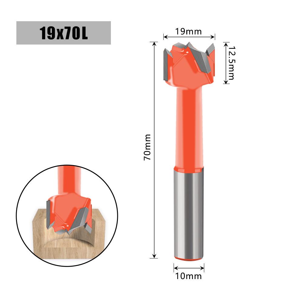 

Деревообработка Сверло Разделительное 15-55 мм Открывалка для отверстий, Разделительное сверло, Четырехзубое сплавное С ЧПУ Деревообработка Рядное сверло 19 * 70L (orange inverted)