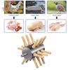 Chicken Plucker Poultry Plucking Machine Stainless Steel Feather Plucker with Rubber Fingers Easy Safe Poultry Defeathering Tool