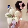 Süße Tulpen Haarbänder  Florales Haarband für Frauen Mädchen Kopfschmuck Elastisches Haarband Trendige Haaraccessoires Geschenke