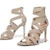 Sandals Women's Summer Style European and American Roman Style Super High Heel Thin Heel Elastic Bag Heel Back Zipper High Heel Sandals Women