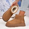 Fashion Winter Women's Casual Comfortable Snow Boots Velvet Cotton Minimalist Short Boots Fashionable Warm Women Shoes