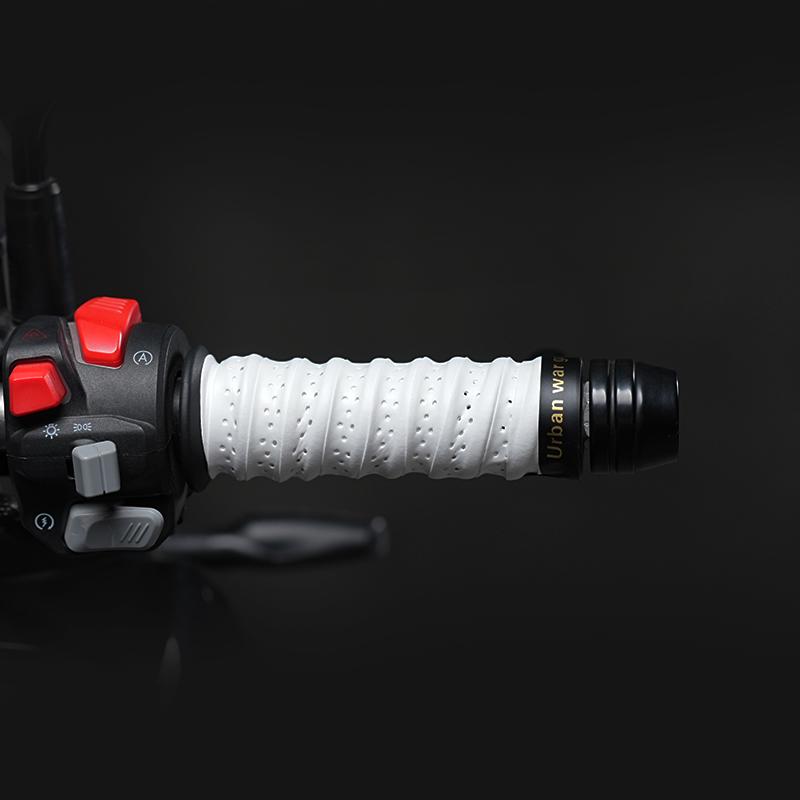 Anti-Slip Leather Motorcycle and Electric Scooter Handlebar Grip & Twist Cover