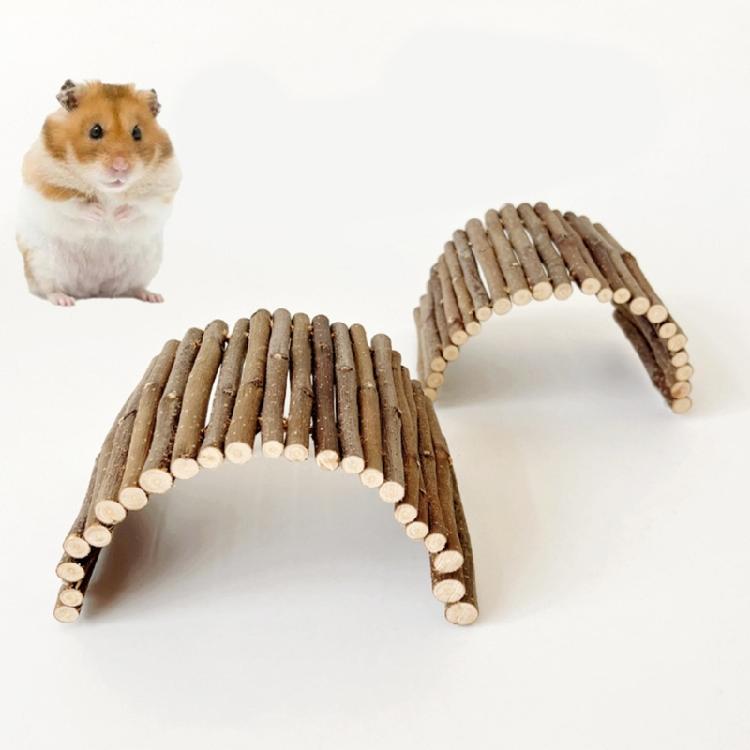 Gerbil Ladder Wooden Bridge Rodents Stair Suitable for Chinchillas Guinea Pigs