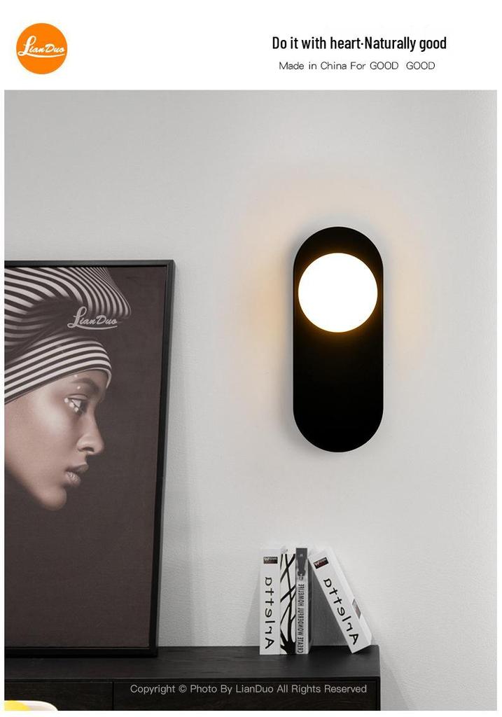 Modern American Wall Lamp for Bedroom, Living Room, or Hallway